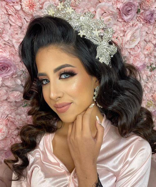 novia maquillada por las princesas amira